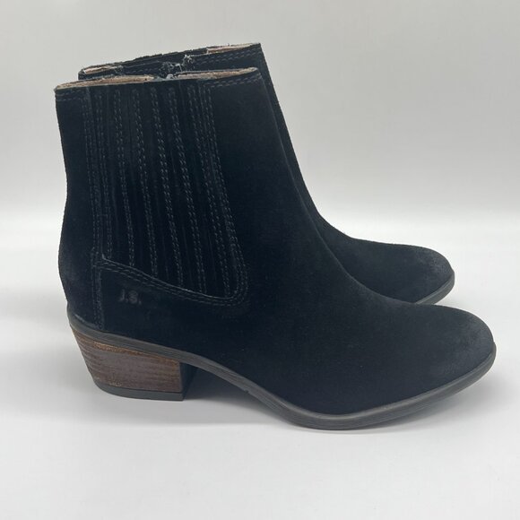 Josef Seibel 37 EU 6 - 6.5 US Daphne 44 Black Suede Leather Ankle Boots Shoes - Picture 1 of 14